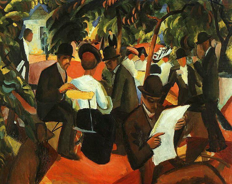 August Macke Garden Restaurant china oil painting image